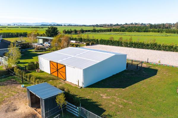 Large Farm Shed with Sliding Door